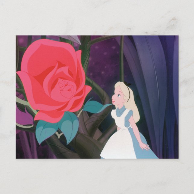 Alice in Wonderland Garden Flower Film Still Postcard (Front)