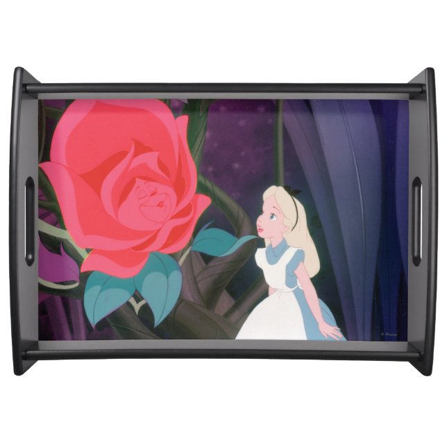 Alice in Wonderland Garden Flower Film Still Serving Tray (Front)