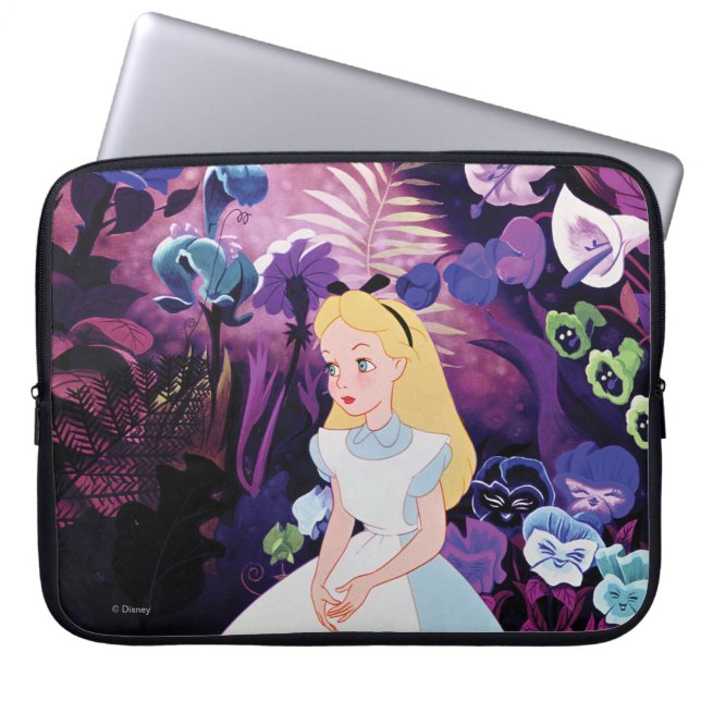 Alice in Wonderland Garden Flowers Film Still Laptop Sleeve (Front)