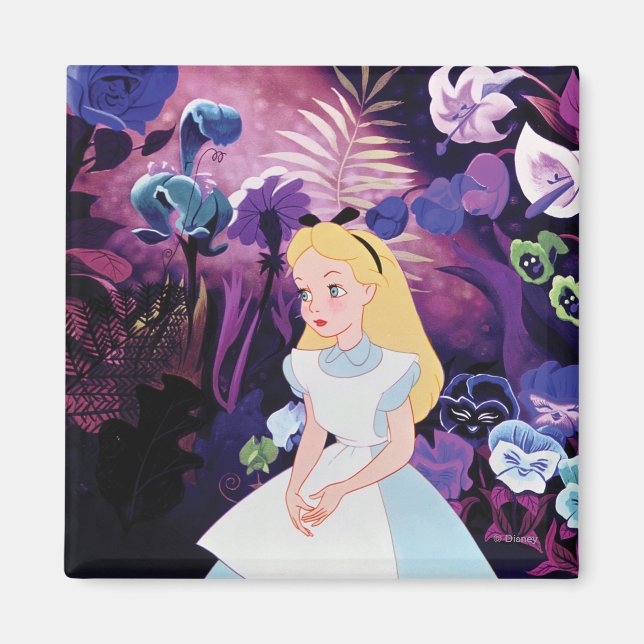 Alice in Wonderland Garden Flowers Film Still Magnet (Front)