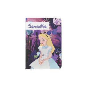 Alice in Wonderland Garden Flowers - Name Passport Holder