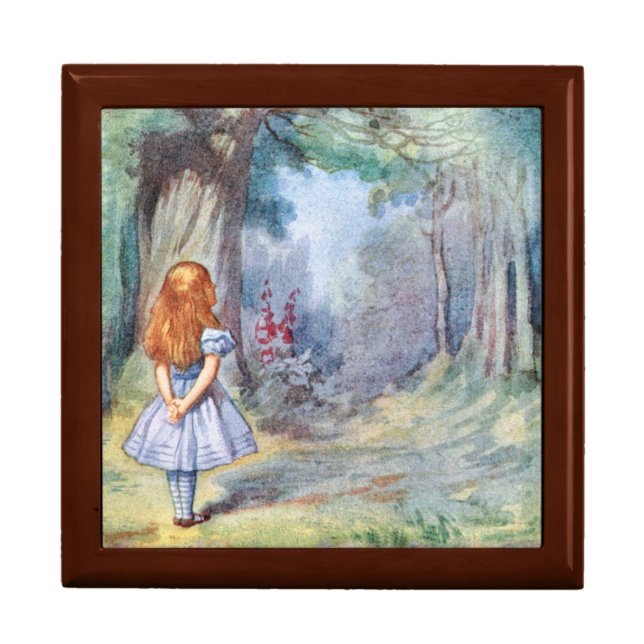 Alice in Wonderland Gift Trinket Jewelry Box (Front)