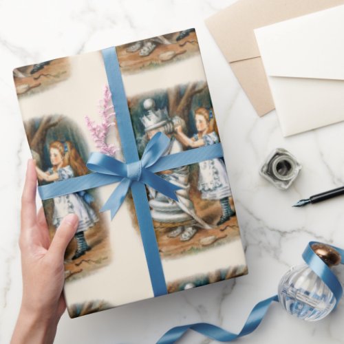Alice in Wonderland Gift Wrapping Paper