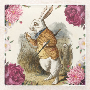 Alice In Wonderland Glass Coaster