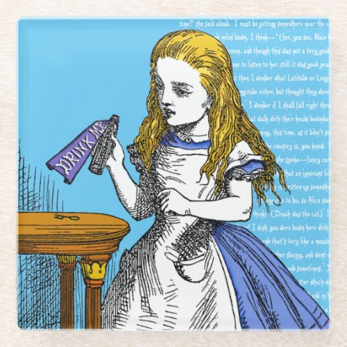 Alice in Wonderland Glass Coaster