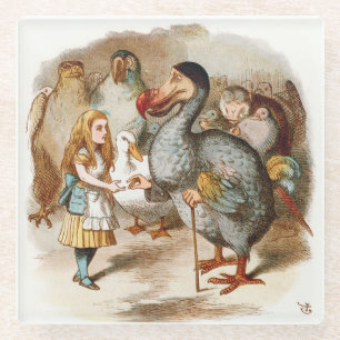 Alice In Wonderland Glass Coaster