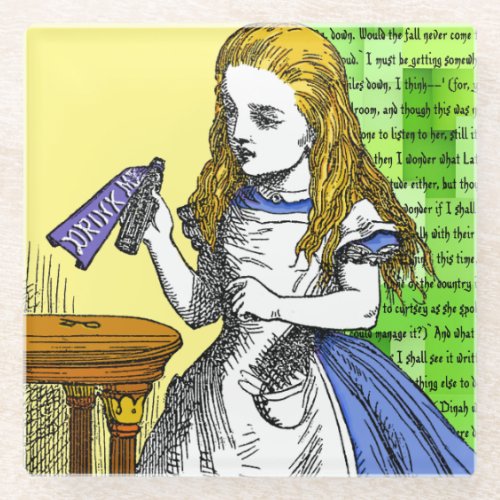 Alice in Wonderland Glass Coaster