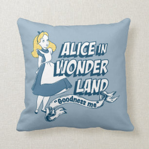 Alice in Wonderland - Goodness Me Throw Pillow