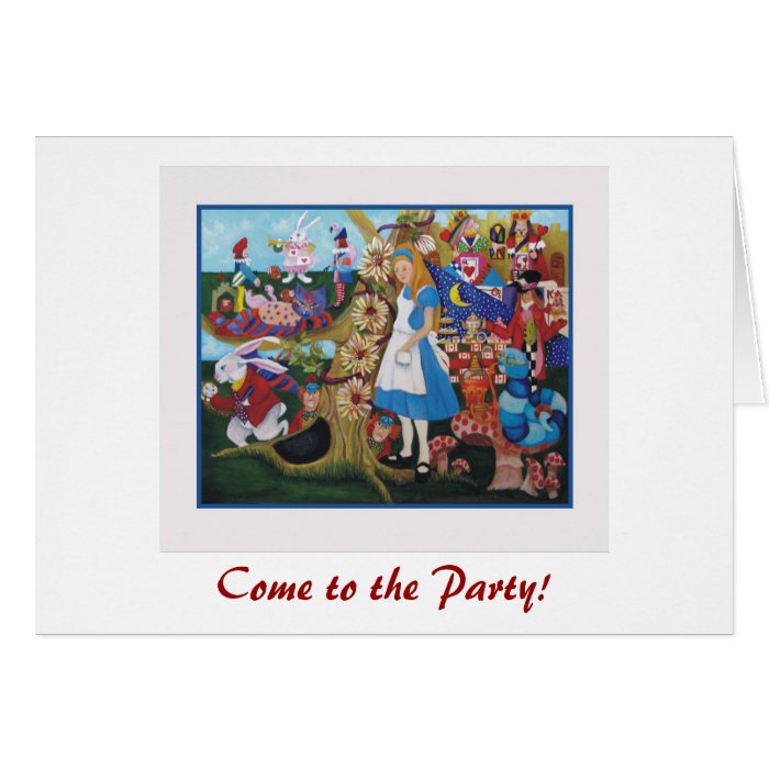 Alice in Wonderland Greeting Card