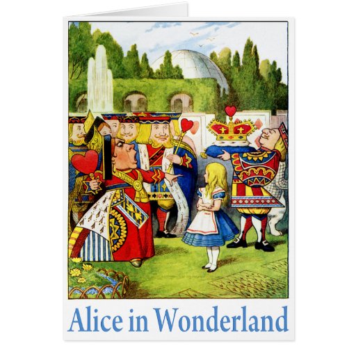 ALICE IN WONDERLAND GREETING CARDS | Zazzle