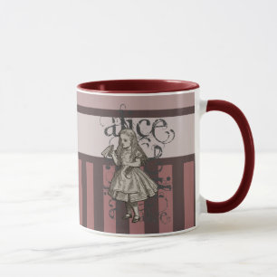 Alice In Wonderland Grunge (Pink) Mug