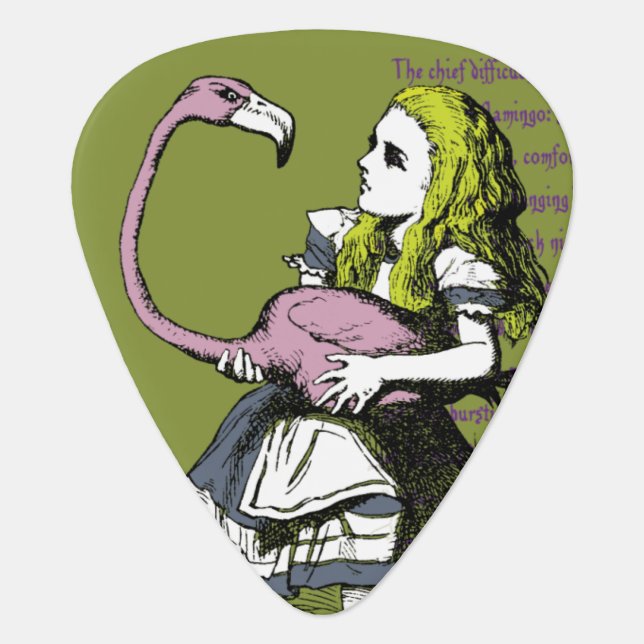 Alice in Wonderland Guitar Pick (Front)