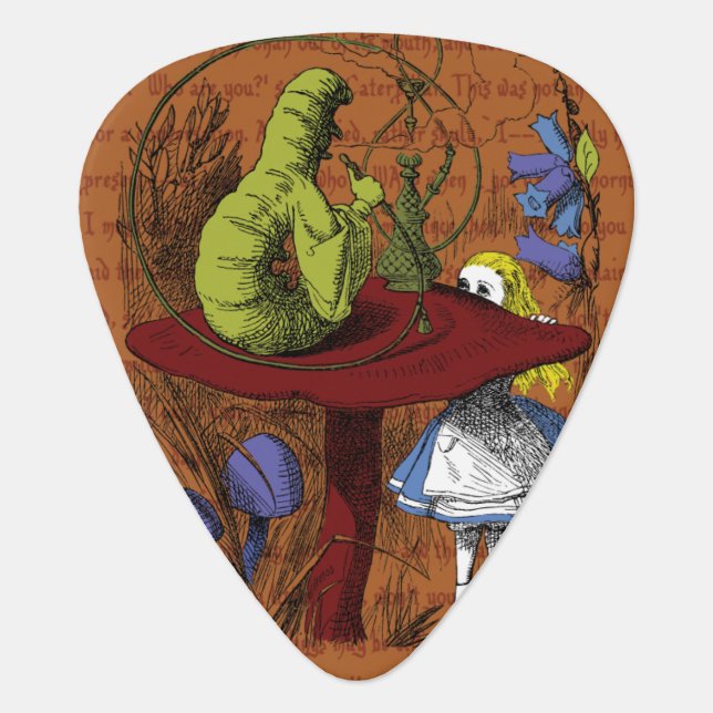 Alice in Wonderland Guitar Pick (Front)