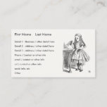 Alice in Wonderland, Holding the &quot;Drink Me&quot; Bottle Business Card