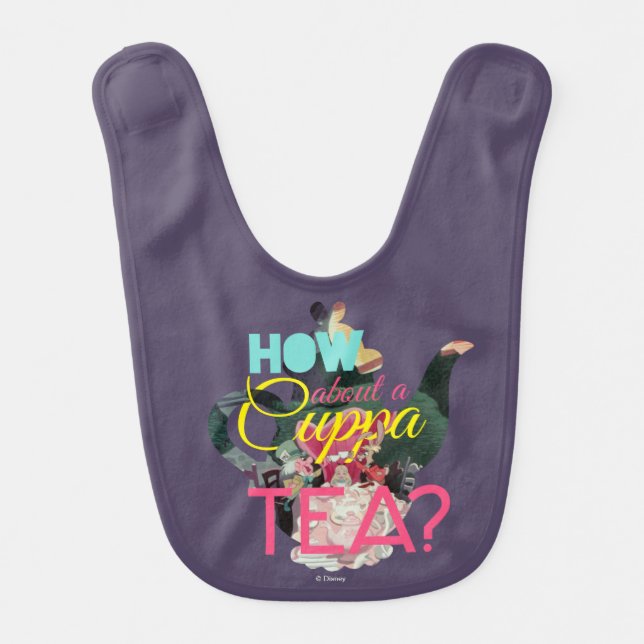 Alice In Wonderland | How About A Cuppa Tea? Bib (Front)