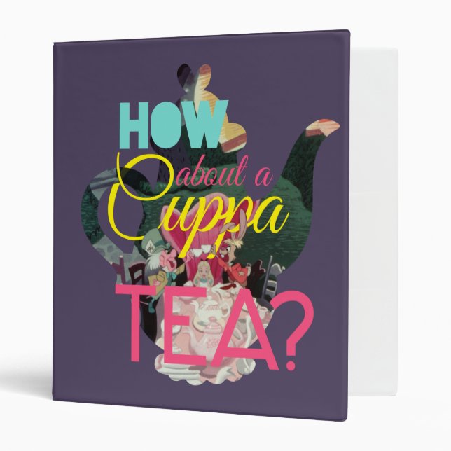 Alice In Wonderland | How About A Cuppa Tea? Binder (Front/Inside)