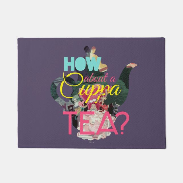 Alice In Wonderland | How About A Cuppa Tea? Doormat (Front)