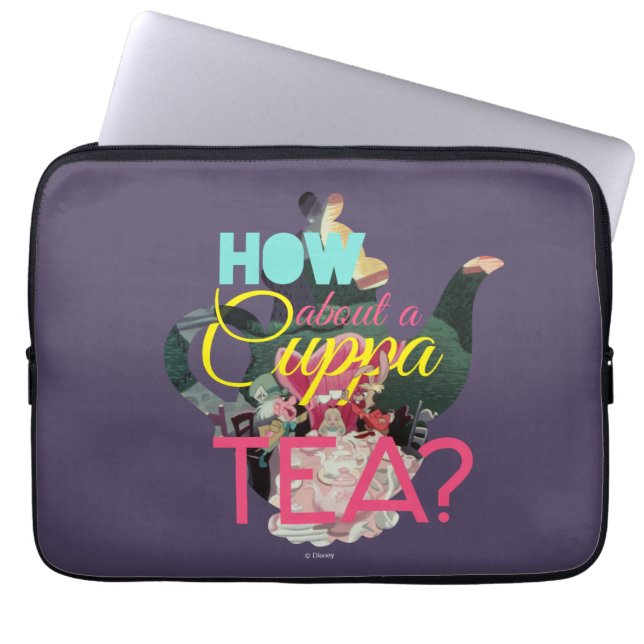 Alice In Wonderland | How About A Cuppa Tea? Laptop Sleeve (Front)