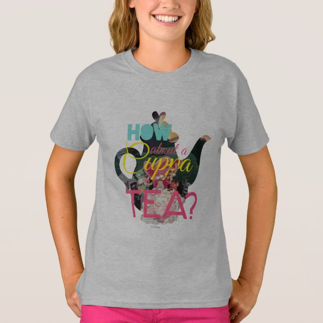 Alice In Wonderland | How About A Cuppa Tea? T-Shirt (Front)