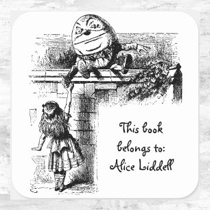 Alice in Wonderland, Humpty Dumpty Bookplate