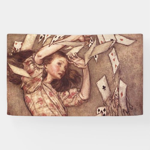 Alice in Wonderland Illustration Cards Banner