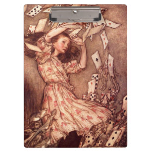 Alice in Wonderland Illustration Cards Clipboard