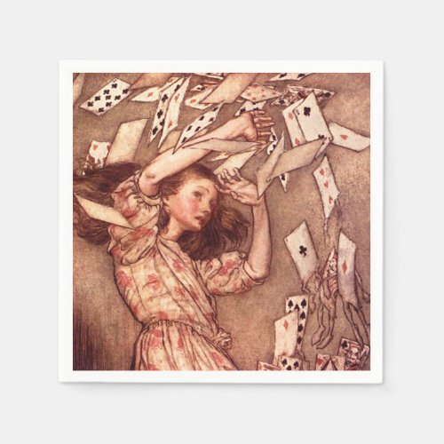 Alice in Wonderland Illustration Cards Napkins
