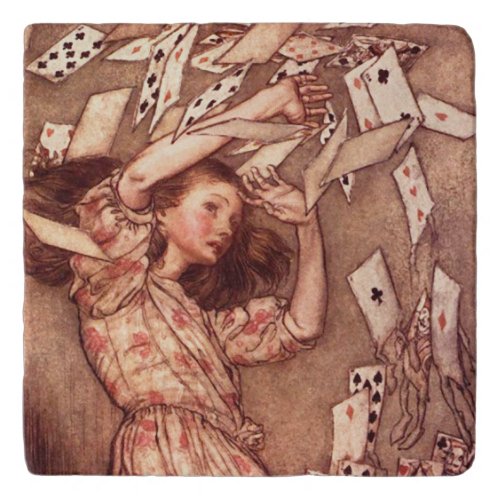 Alice in Wonderland Illustration Cards Trivet