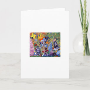 Alice in Wonderland inspired artwork greeting card