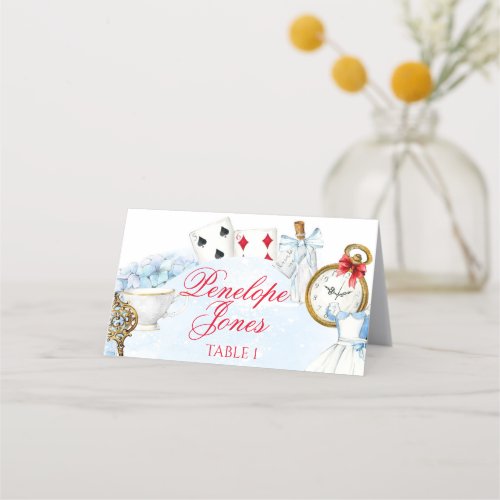 Alice In Wonderland Inspired Place Card