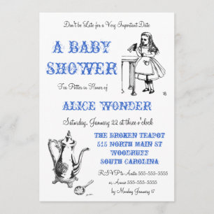 Alice in Wonderland Invitation