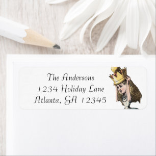 Alice In Wonderland Invitation Return Address Label