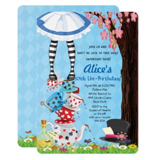 Alice in Wonderland Invitations