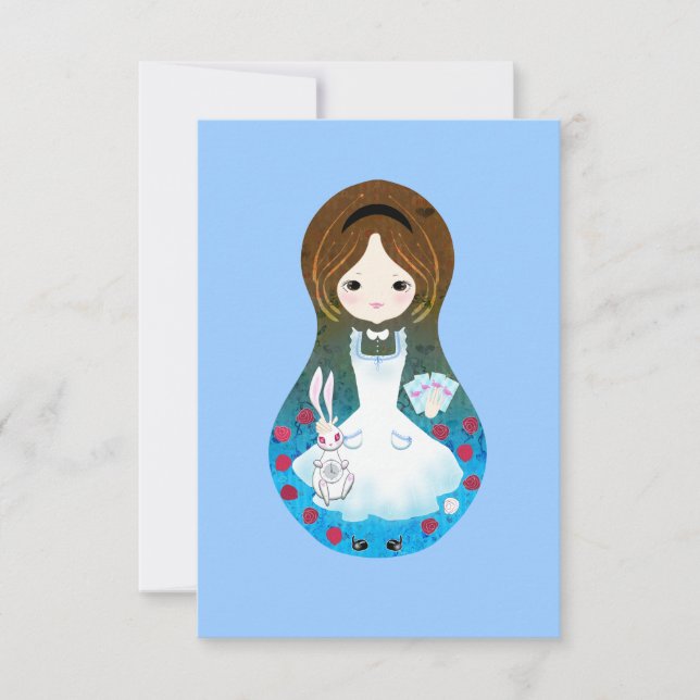 Alice in Wonderland Invitations (Front)