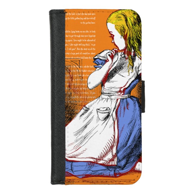 Alice in Wonderland iPhone Wallet Case (Front)