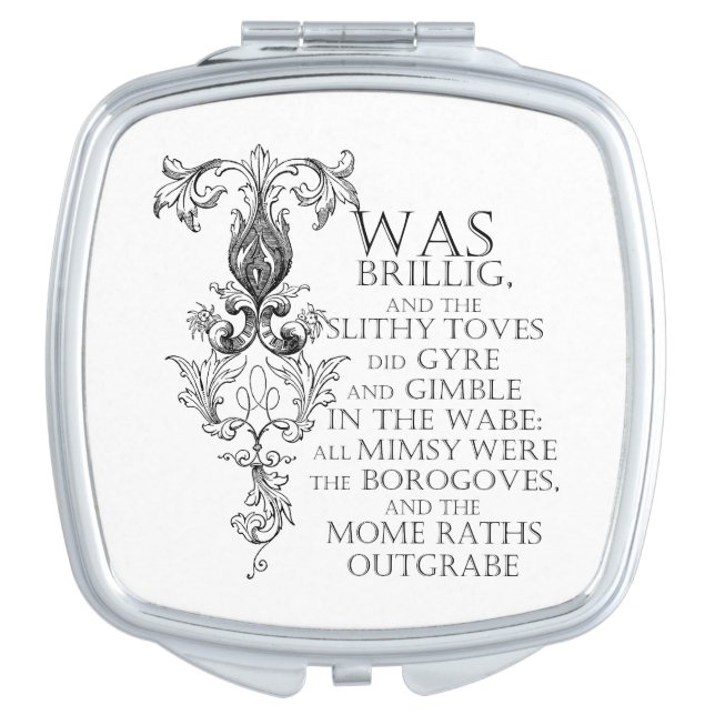 Alice In Wonderland Jabberwocky Compact Mirror (Front)