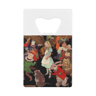 Alice in Wonderland , Jessie Willcox Smith Credit Card Bottle Opener