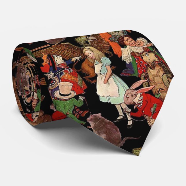 Alice in Wonderland , Jessie Willcox Smith Neck Tie (Rolled)