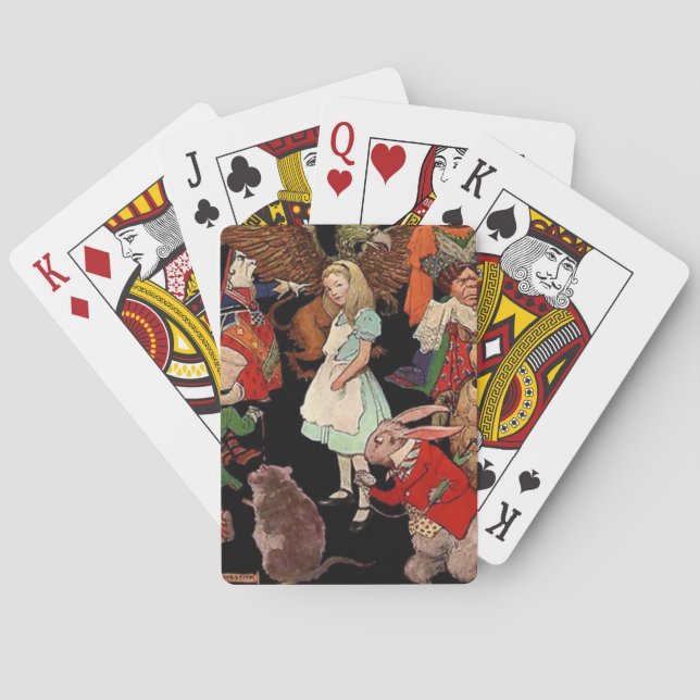 Alice in Wonderland , Jessie Willcox Smith Poker Cards (Back)