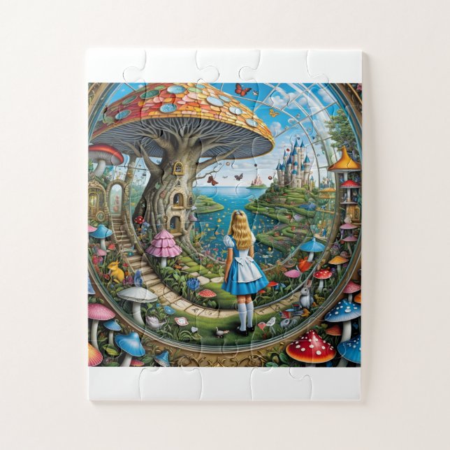 Alice in Wonderland Jigsaw Puzzle (Vertical)