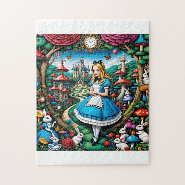 Alice in Wonderland Jigsaw Puzzle (Vertical)