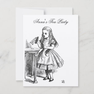Alice in Wonderland John Tenniel Birthday Invitation