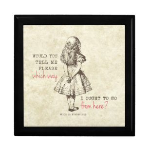 Alice in Wonderland Keepsake Box