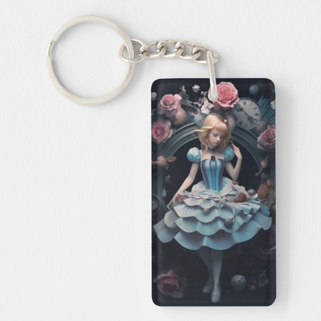 Alice in Wonderland Key Ring (Front)
