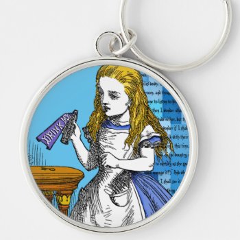 Alice In Wonderland Keychain by WaywardMuse at Zazzle