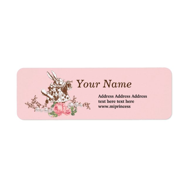 alice in wonderland,label label (Front)