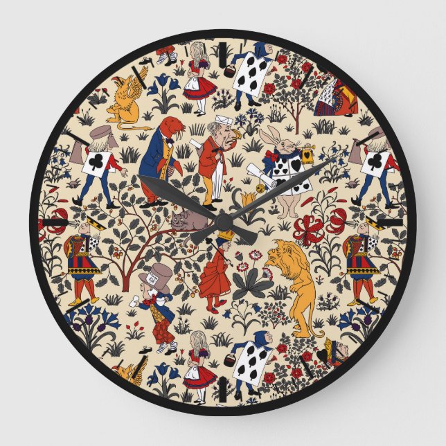 Alice in Wonderland Large Clock (Front)
