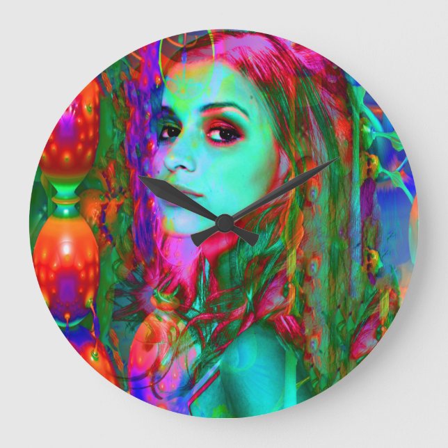 Alice in Wonderland Large Clock (Front)