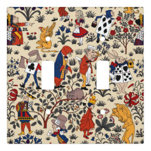 Alice in Wonderland Light Switch Cover