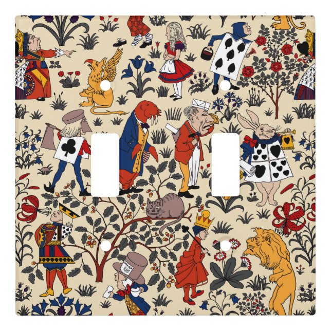 Alice in Wonderland  Light Switch Cover (Front)